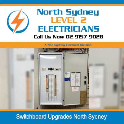 Switchboard upgrade installation with new circuit breakers in North Sydney commercial building